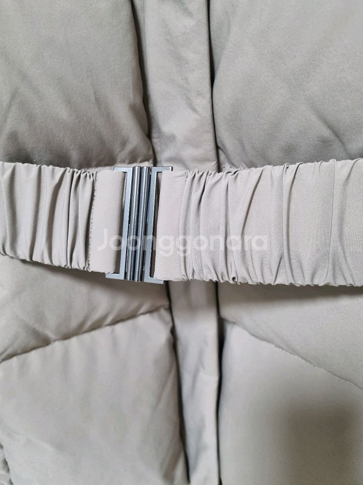 (택달린새제품)soup 폭스퍼 구스다운 숏패딩. 55사이즈. 코코아--3