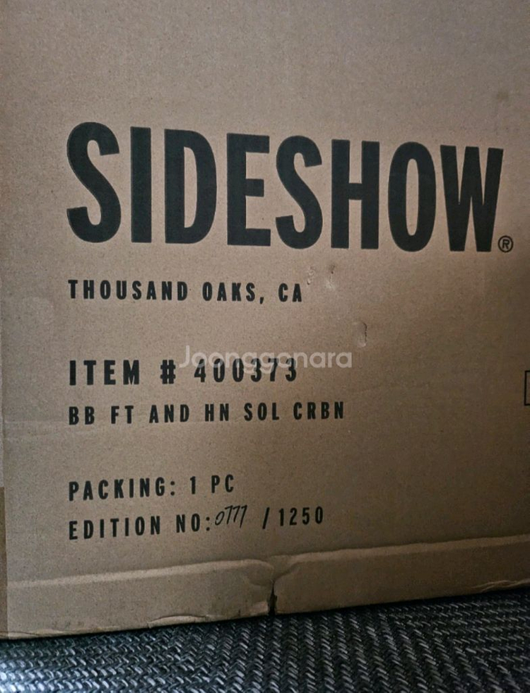 사이드쇼 카보나이트 한솔로 보바펫 1/4 이미지