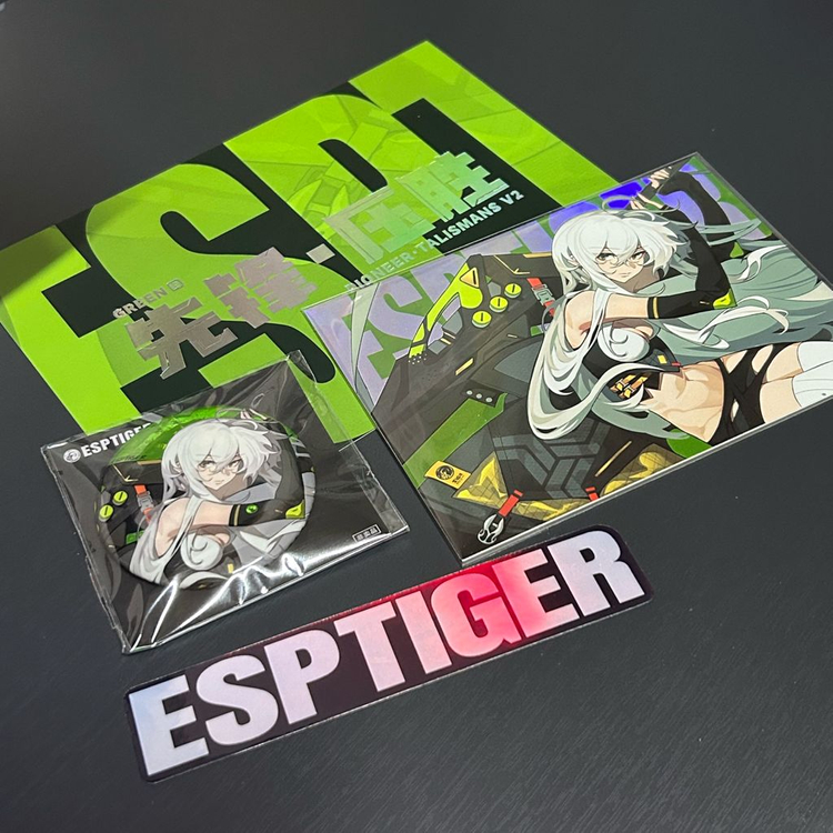 ESPTiger 탈리스만v2 그린 마우스패드--2