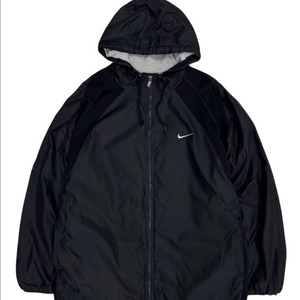 00년대 나이키 솔로스우시 나일론 후드집업 블랙 (2XL)