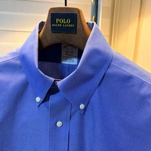 브룩스브라더스 논아이론 드레스셔츠 클래식핏 블루100사이즈 미착용새것