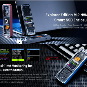 M.2 SSD 인클루저 : Dockcase Smart 2280 M.2 NVMe SSD Enclosure