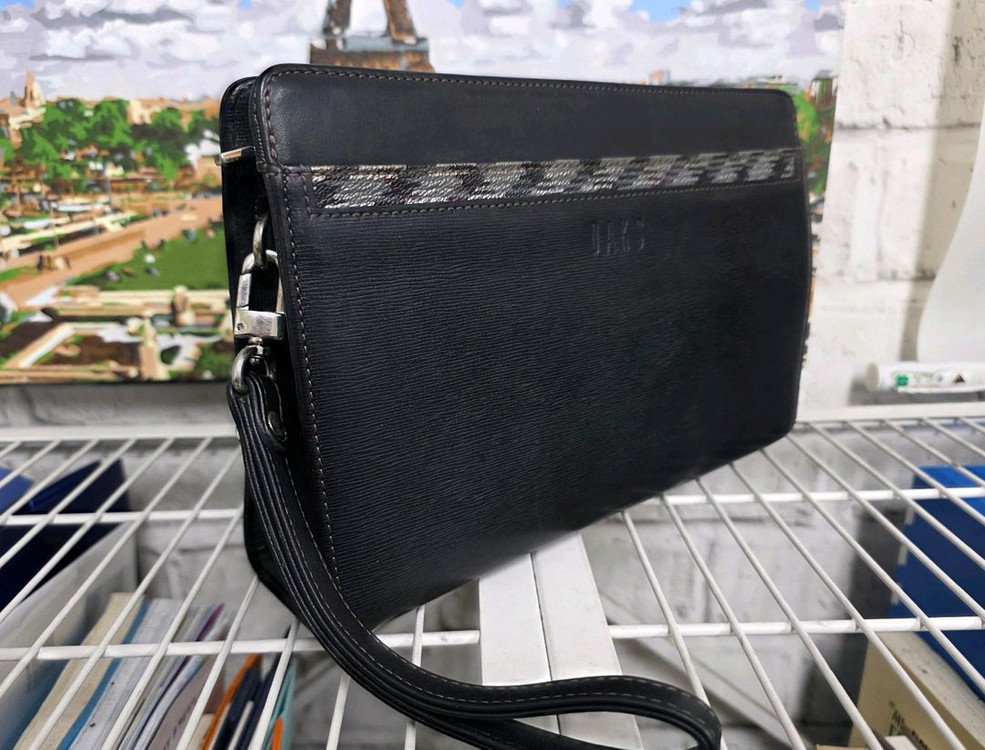 닥스 남성가방 클러치백 한줄체크 맨스백 세컨백 일수가방 BF13--4