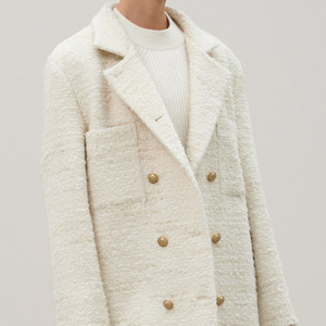 24 라온컴퍼니 트위드 코트( Made in ITALY)_가격인하