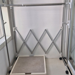 이동식 조절 2단 행거 옷걸이 행거 스텐 행거