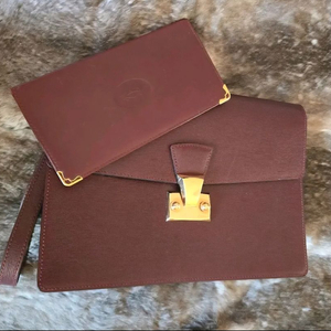 90s 오리지날 까르띠에 맨즈백 장지갑 세트 (더로우 에르메스)