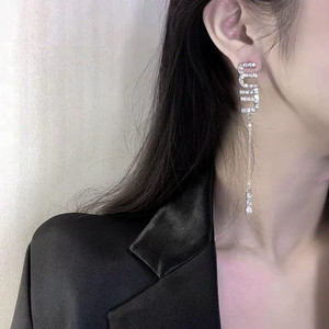 링귀걸이 드롭 귀걸이