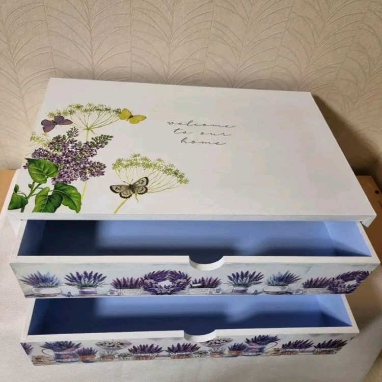 퍼플2단 서랍함--2