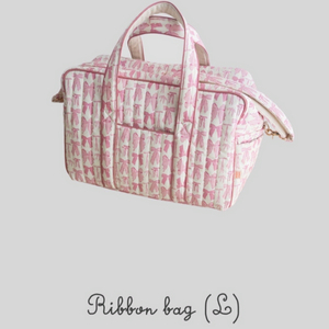 프레젠트프로젝트 프프 핑크 리본 다이퍼백 L