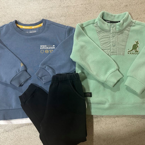 뉴발란스 키즈 캉골 기모맨투맨 110 일괄