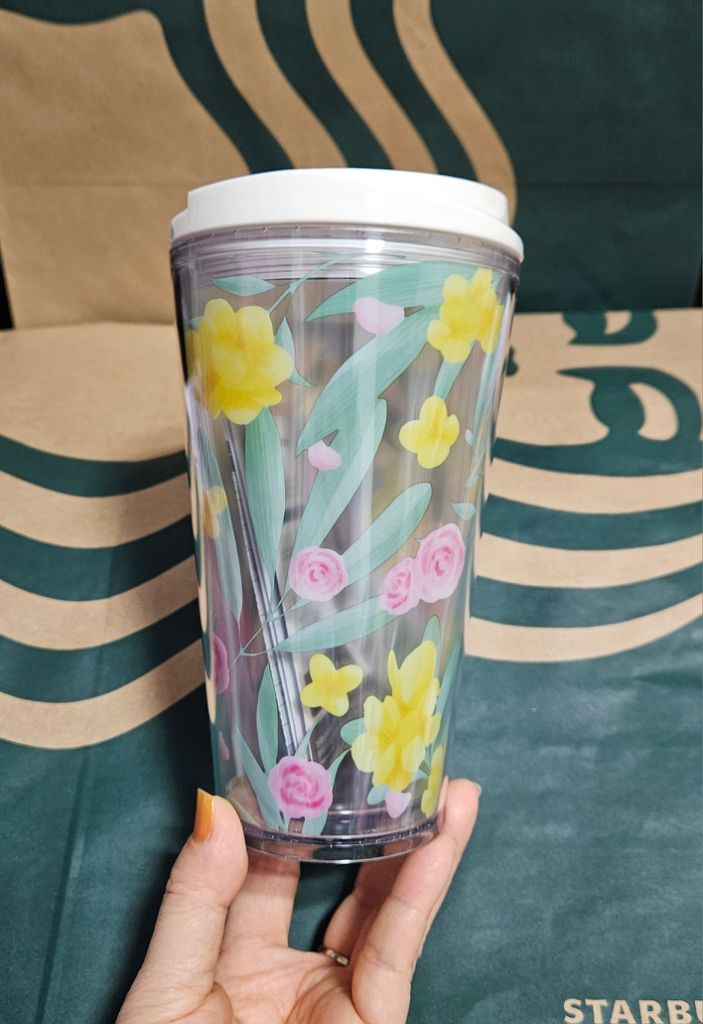 새상품S급]스타벅스 스프링 플라워가든 투고텀블러 473ml--1
