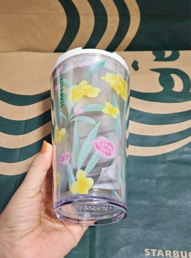 새상품S급]스타벅스 스프링 플라워가든 투고텀블러 473ml--6