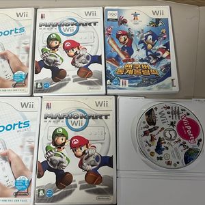 닌텐도 Wii 게임 5종 세트 마리오카트 위스포츠 등 판매