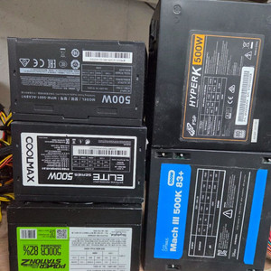 다양한 브랜드의 500W 파워 서플라이를 판매합니다-