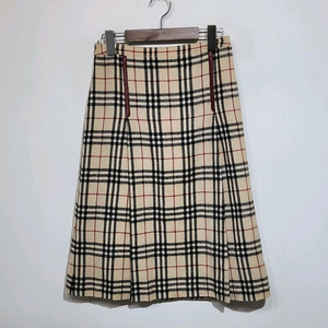 (27) 버버리 울스커트 노바체크 알파카 모직치마