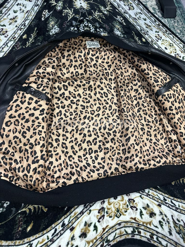 와코마리아 레더 바시티 스타디움 자켓 22fw M--2