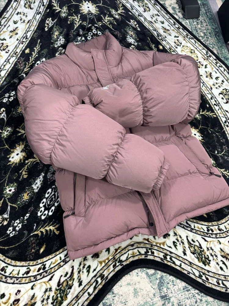 스투시 Stussy 립스탑 다운자켓 푸퍼 패딩 로즈 이미지