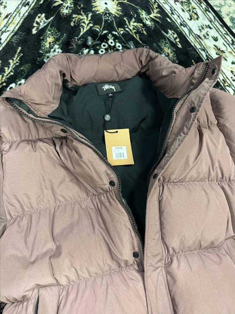 스투시 Stussy 립스탑 다운자켓 푸퍼 패딩 로즈 이미지