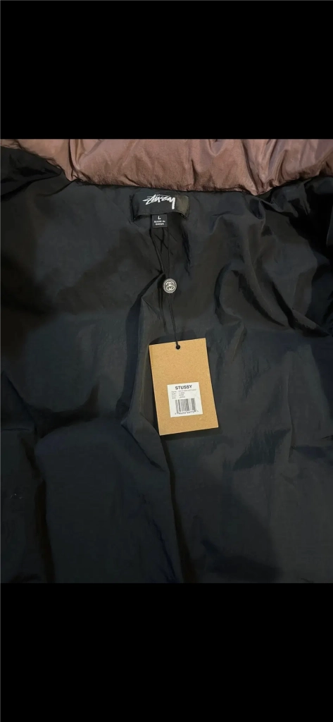 스투시 Stussy 립스탑 다운자켓 푸퍼 패딩 로즈 이미지
