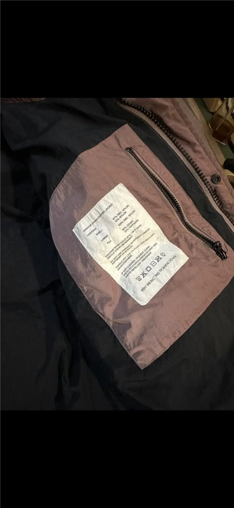 스투시 Stussy 립스탑 다운자켓 푸퍼 패딩 로즈 이미지