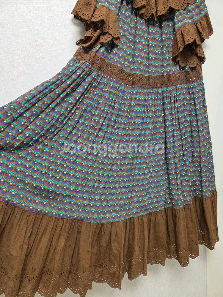 세컨케이 레이스카라 롱 원피스--2