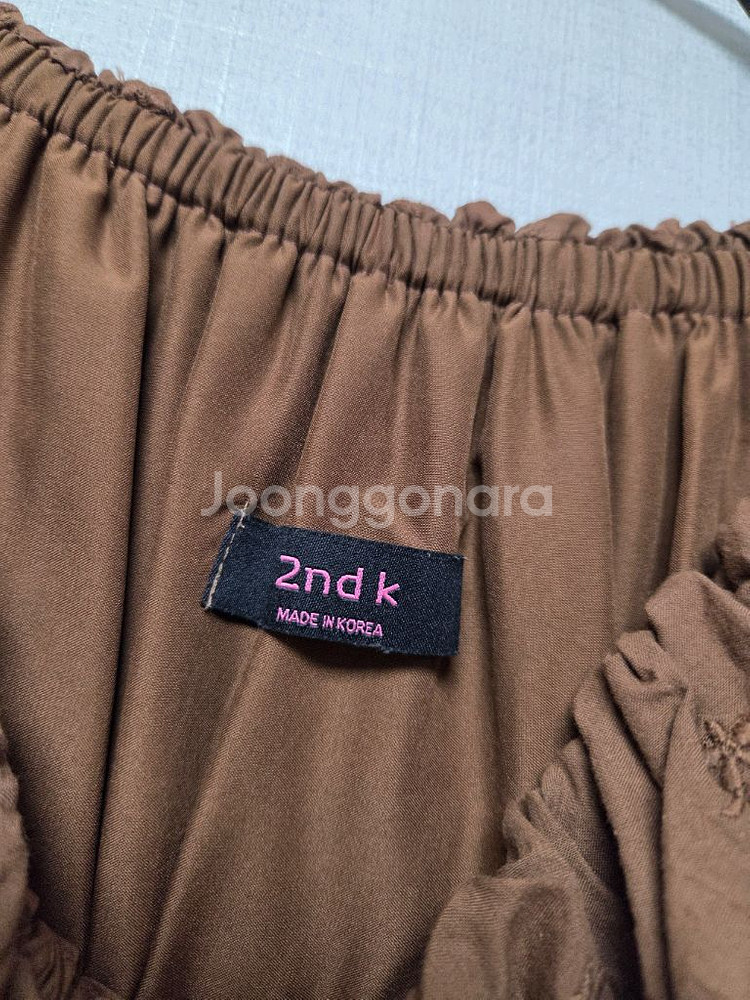 세컨케이 레이스카라 롱 원피스--5