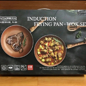 INOXPRAN 인덕션 프라이팬 웍 세트 28cm 새상품
