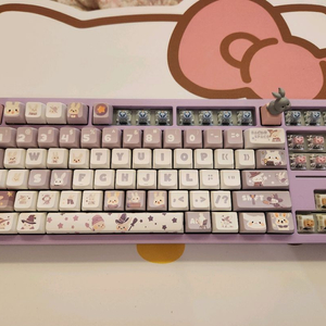 풀알루 보라색 키보드 (유선)