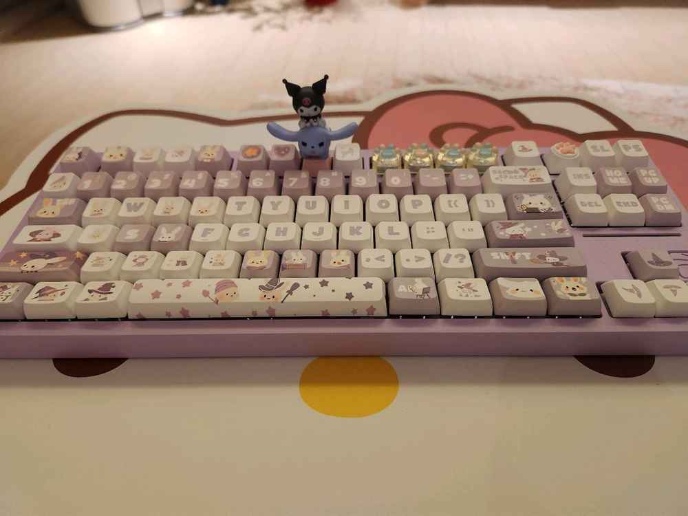 풀알루 보라색 키보드 (유선)--2