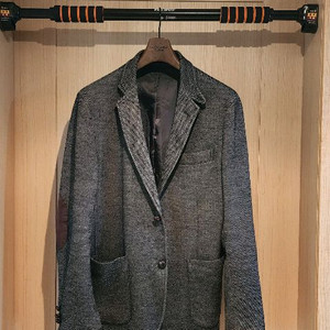 그레이 헤링본 울혼방 자켓 L