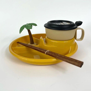 야외용 접시, 피크닉 파티 접시세트, 손잡이 캠핑컵