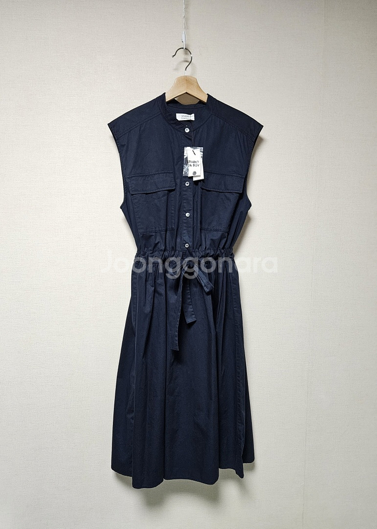 스튜디오 톰보이 네이비 원피스 프리사이즈--3