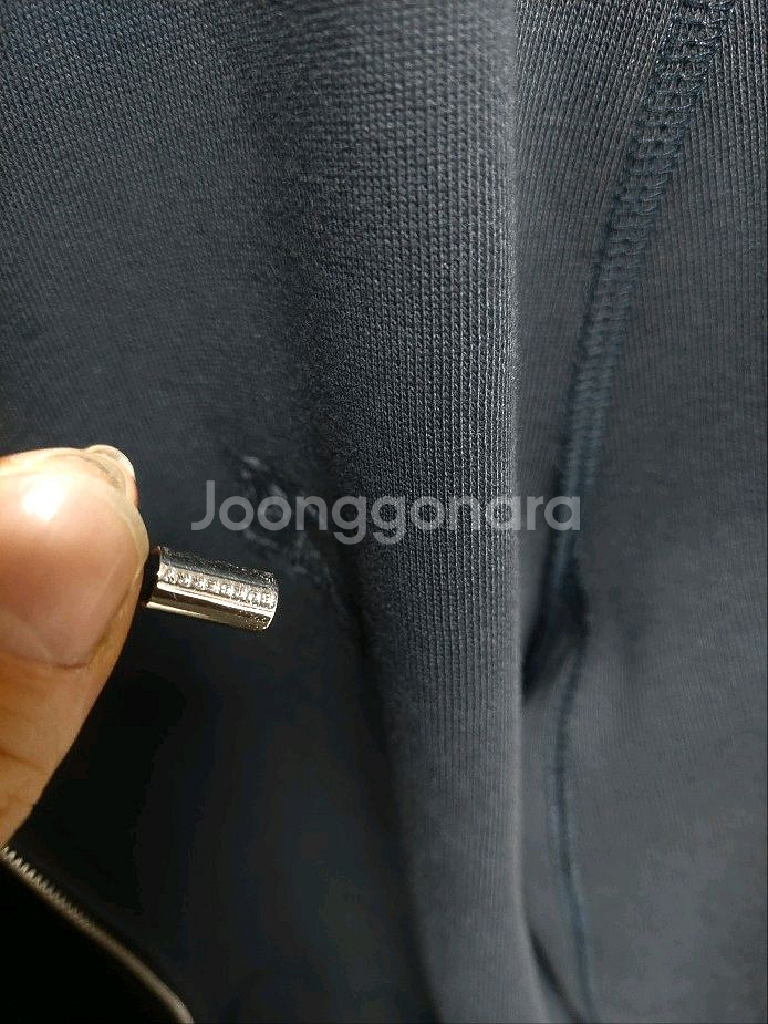 버버리 찐 네이비 후드집업 노바체크후드 s 실측95--9