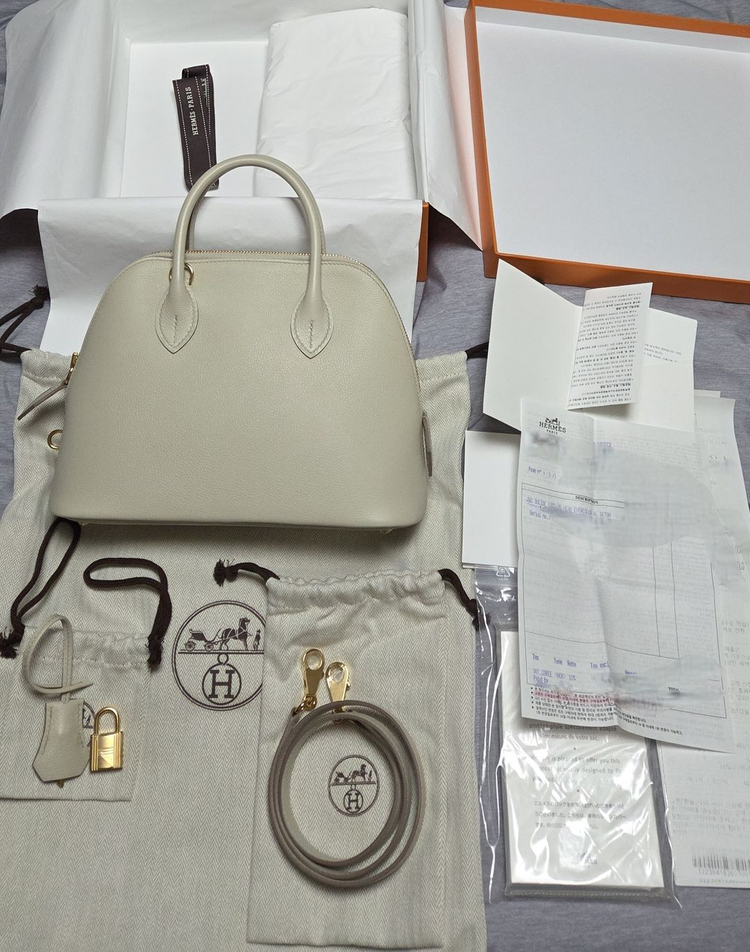 에르메스 볼리드 25백 베통 금장 정품 새상품 판매 이미지