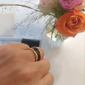 불가리 비제로원 4밴드 18k 링 반지 59호