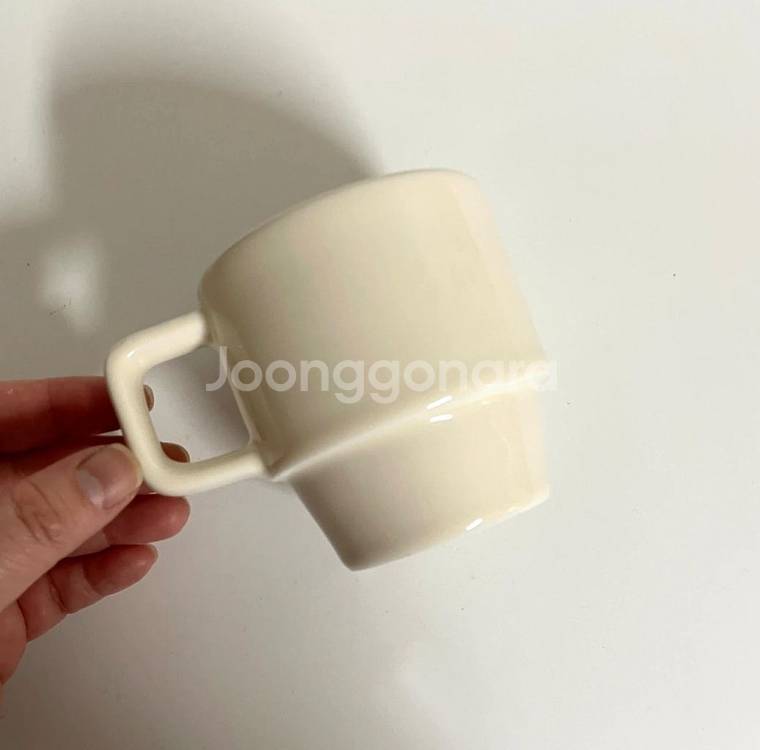 스마일 스택 머그, 도자기 커피잔, 머그컵 새상품--3