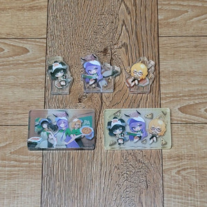 (일괄) 블루아카이브 파파존스 콜라보 아크릴 코롯토 & 블록