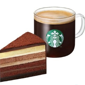 스타벅스 달콤한 가나슈 세트(카페 아메리카노 T + 진한 가나슈 9 레이어 케이크)