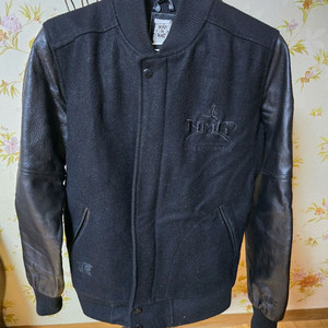 NMC 천연소가죽 배색 울 겨울 점퍼 (남성 95) 이미지