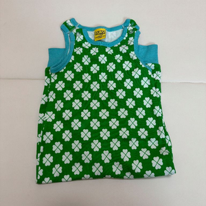 던스 초록 클로버 덩가리 86사이즈