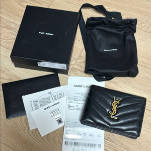 생로랑 YSL 퀼팅 반지갑 이미지