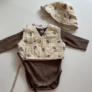 한복 조끼 바디슈트 S