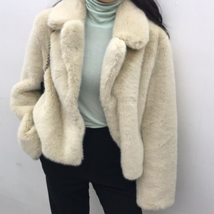 러브유쏘머치(LOVE YOU SO MUCH) 에코퍼 블루종자켓 프리사이즈 새상품