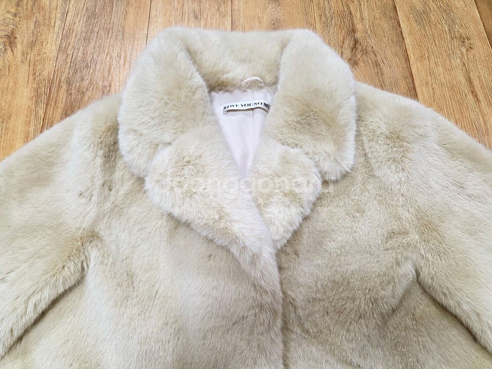 러브유쏘머치(LOVE YOU SO MUCH) 에코퍼 블루종자켓 프리사이즈 새상품--6