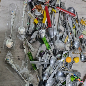 스푼 포크 모음 일괄 120여개