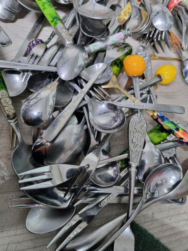 스푼 포크 모음 일괄 120여개--3