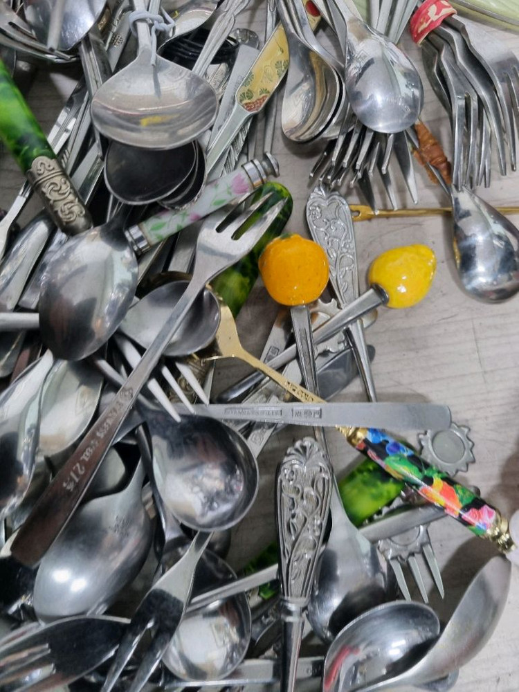 스푼 포크 모음 일괄 120여개--5