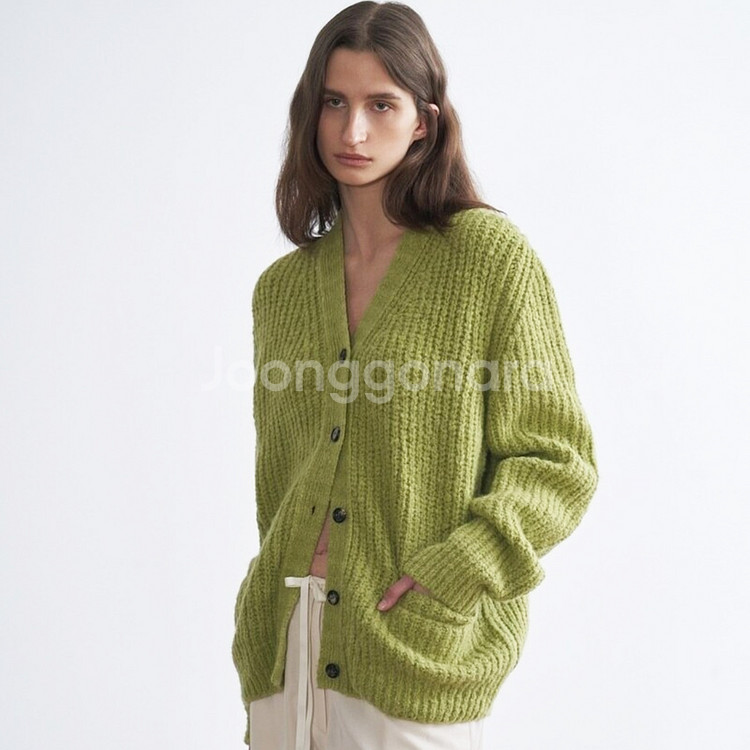 에이치에이트(H8) 알파카 울 옴브레 니트가디건 프리사이즈 새상품--1