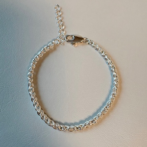 실버 체인 팔찌 (새상품)