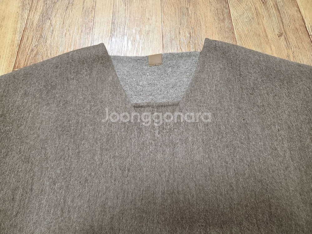 시스템(SYSTEM) V넥 울 블렌드 오버사이즈 탑 프리사이즈--1